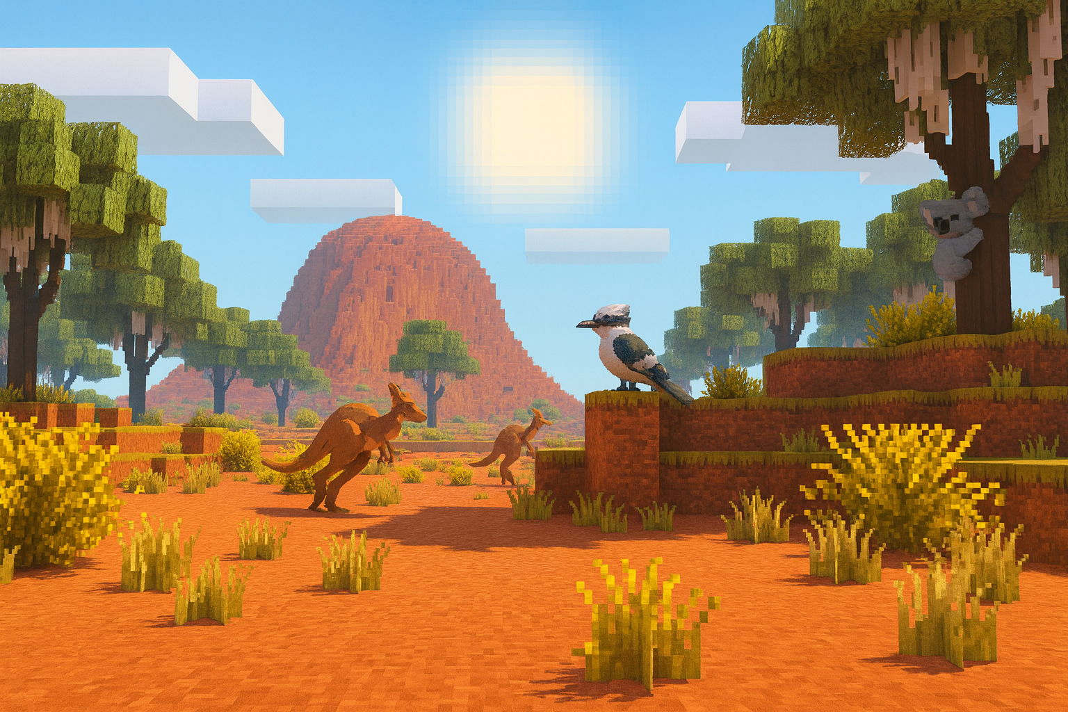 Hytale OCE desert landscape background for Australian and OCE players